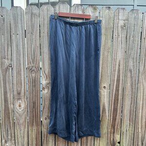 Haven Well Within Navy Blue Washable Silk Lounge PJ Pants Size S